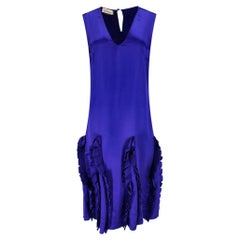 Mulberry Sculptural Ruffle Detail Midi Dress
