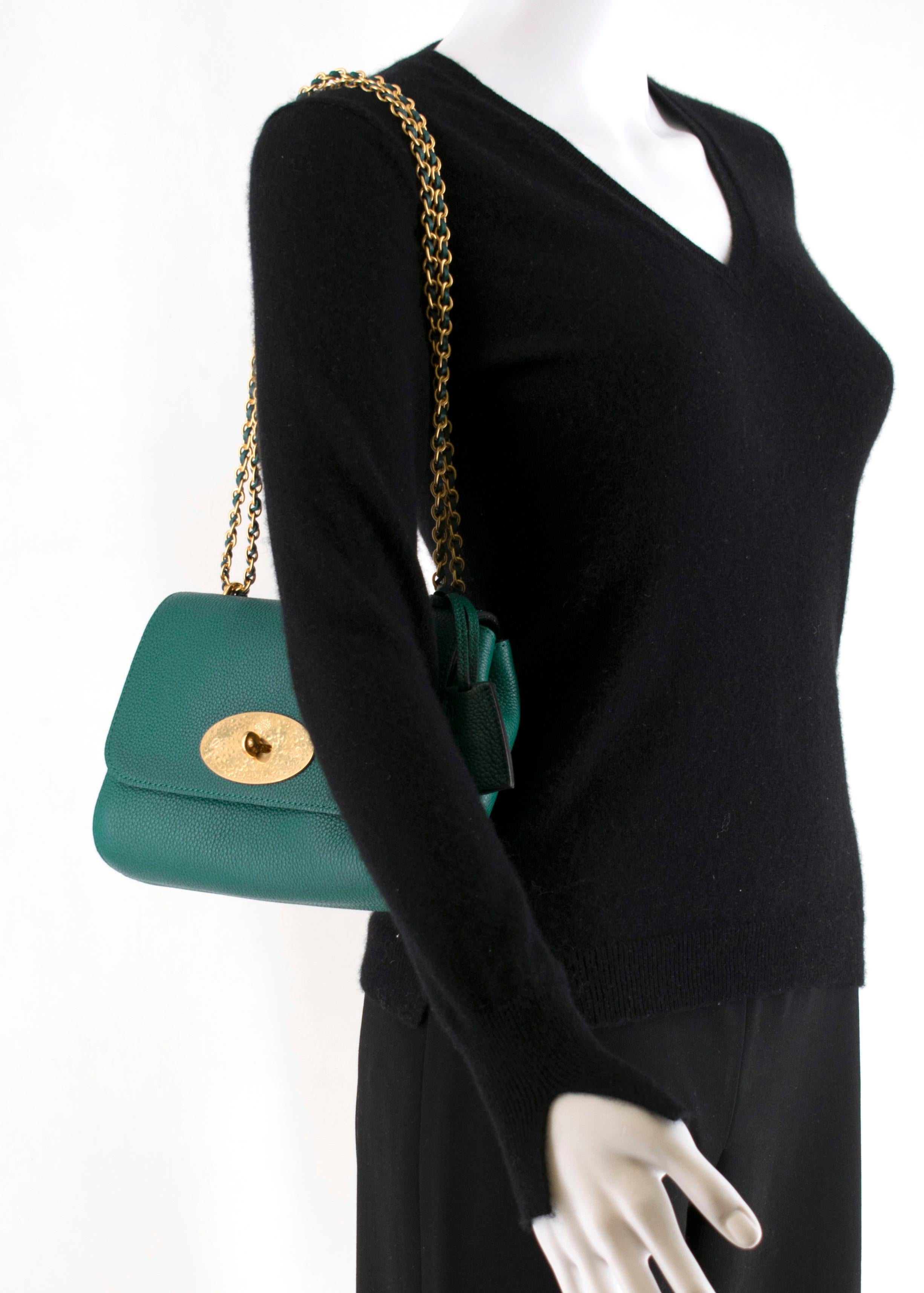 Mulberry Small Lily Bag in Ocean Green 20cm 1
