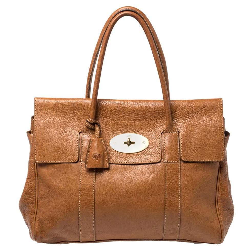 Mulberry Tan Leather Bayswater Satchel