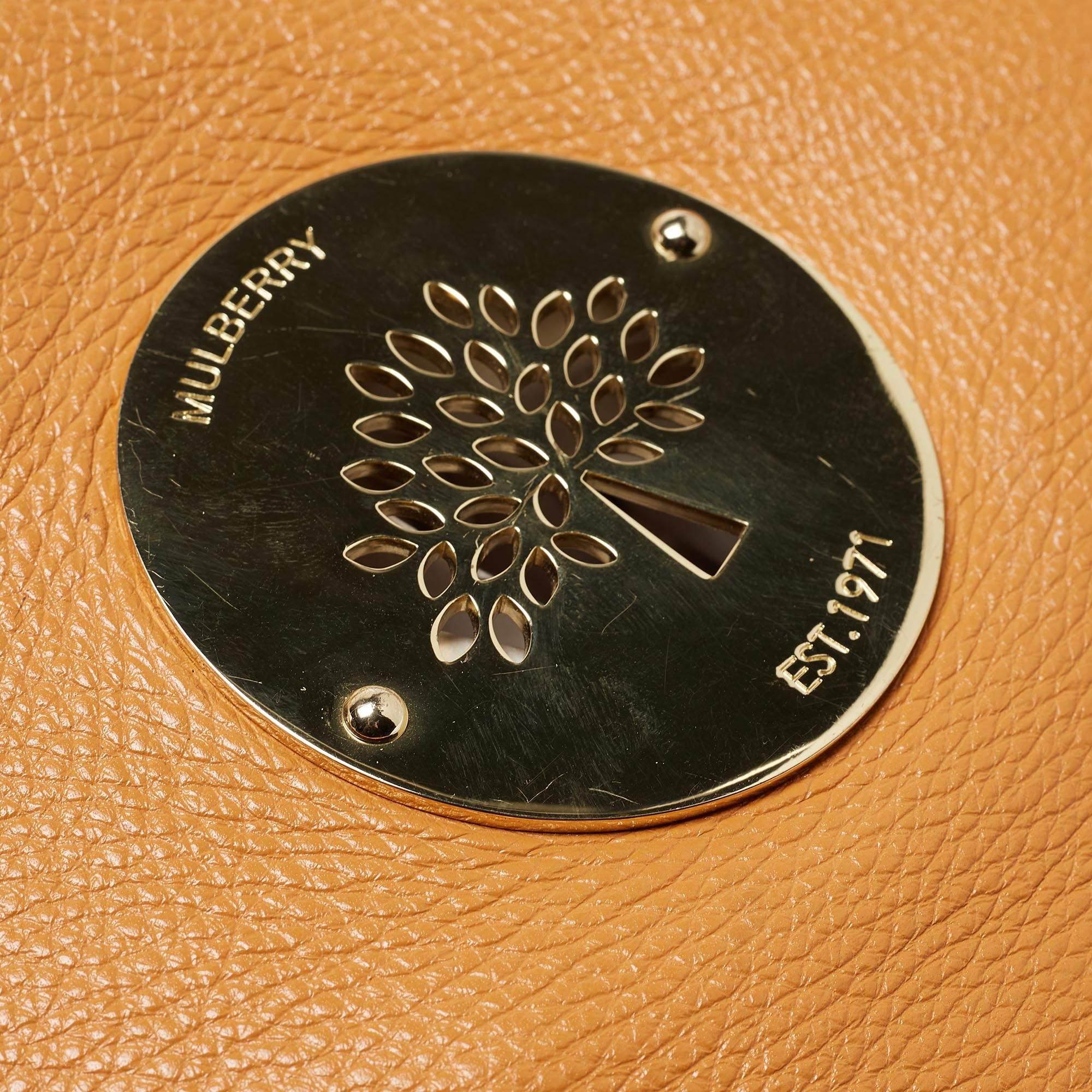 Mulberry Tan Leather Large Daria Hobo 1