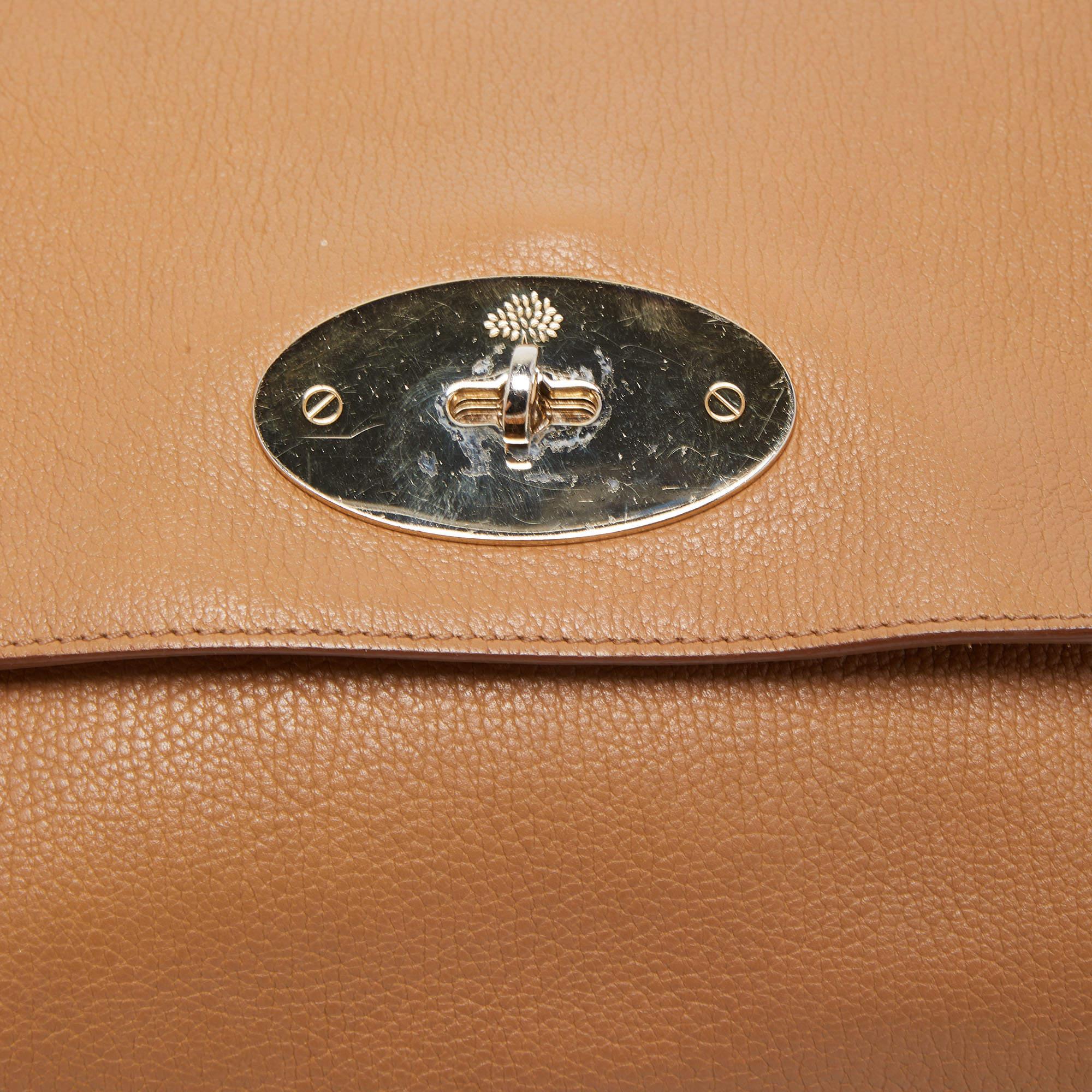 Mulberry Tan Leather Medium Lily Shoulder Bag 10