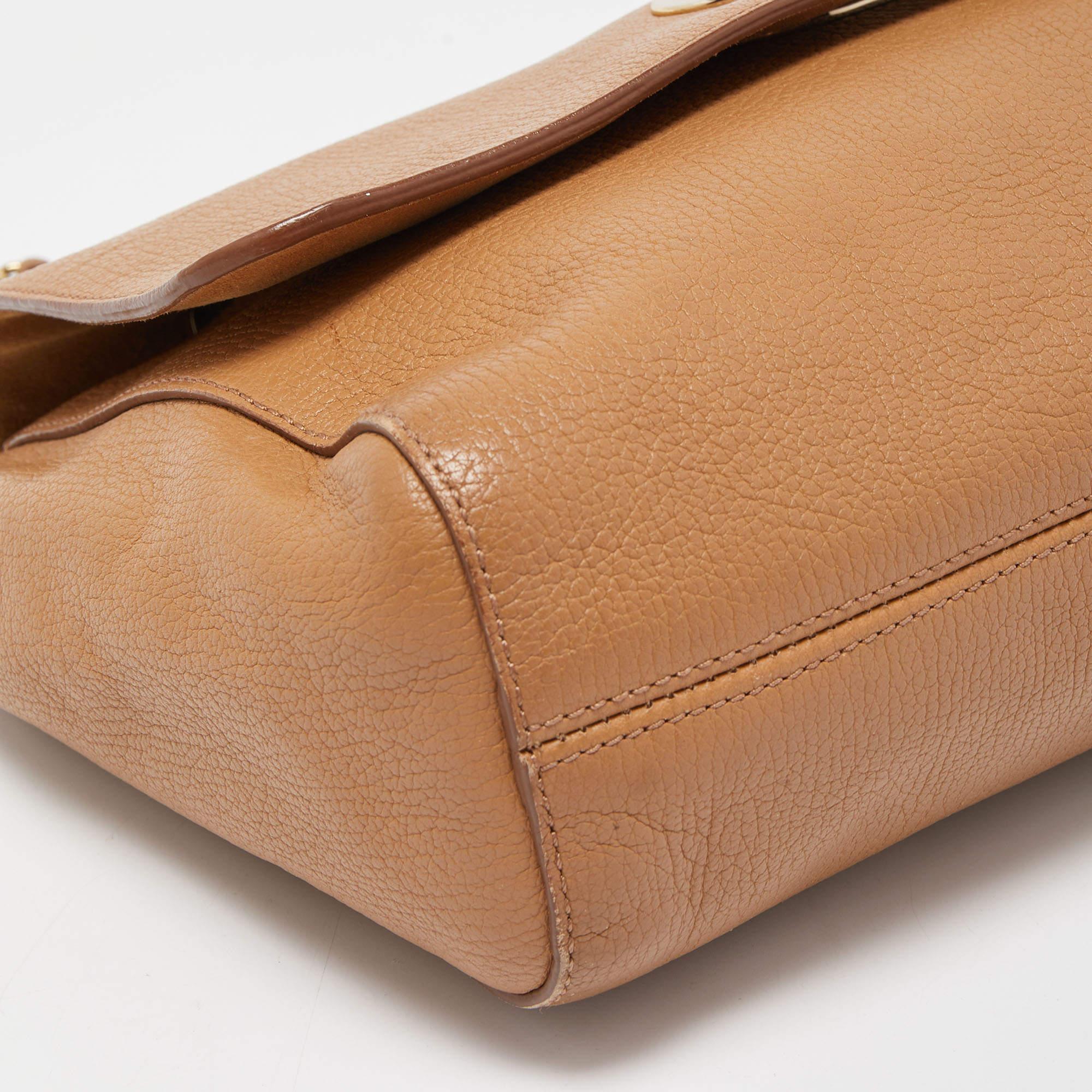 Mulberry Tan Leather Medium Lily Shoulder Bag 2