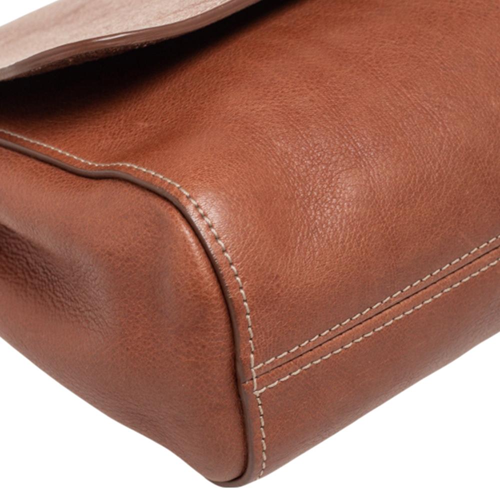Mulberry Tan Leather Medium Lily Shoulder Bag In Good Condition In Dubai, Al Qouz 2