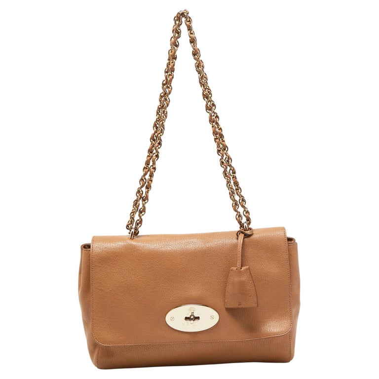 Mulberry Tan Leather Medium Lily Shoulder Bag For Sale at 1stDibs
