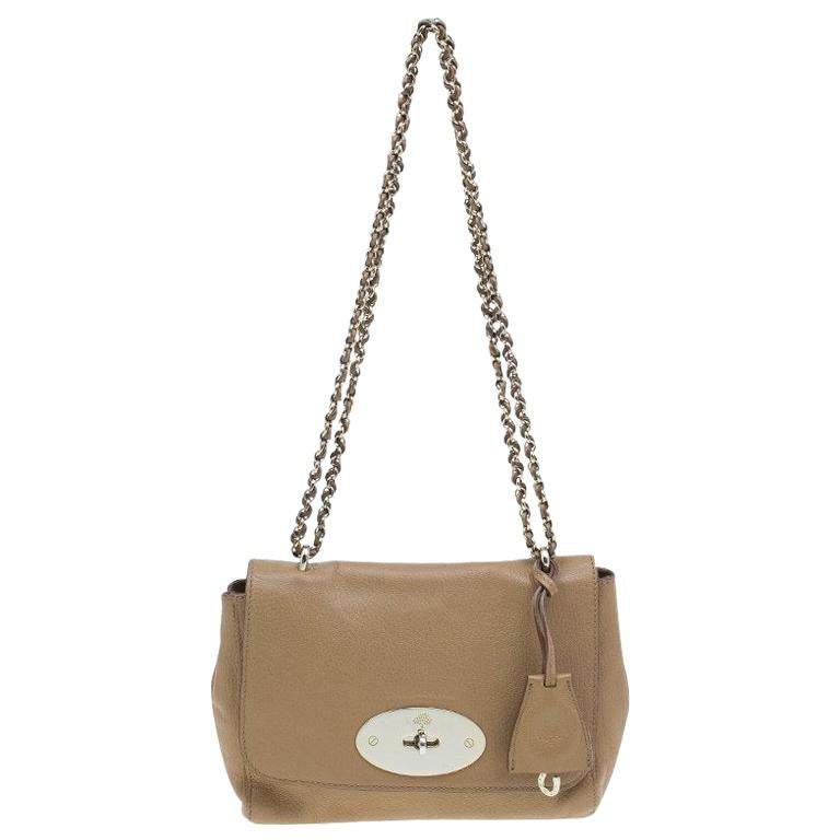 Mulberry Tan Leather Small Lily Shoulder Bag at 1stDibs | tan mulberry bag
