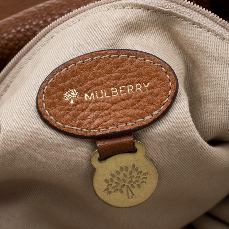 Mulberry Tan Pebbled Leather Mitzy Hobo 1