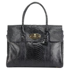 Mulberry The Bayswater Python Effect Leather Shoulder Bag