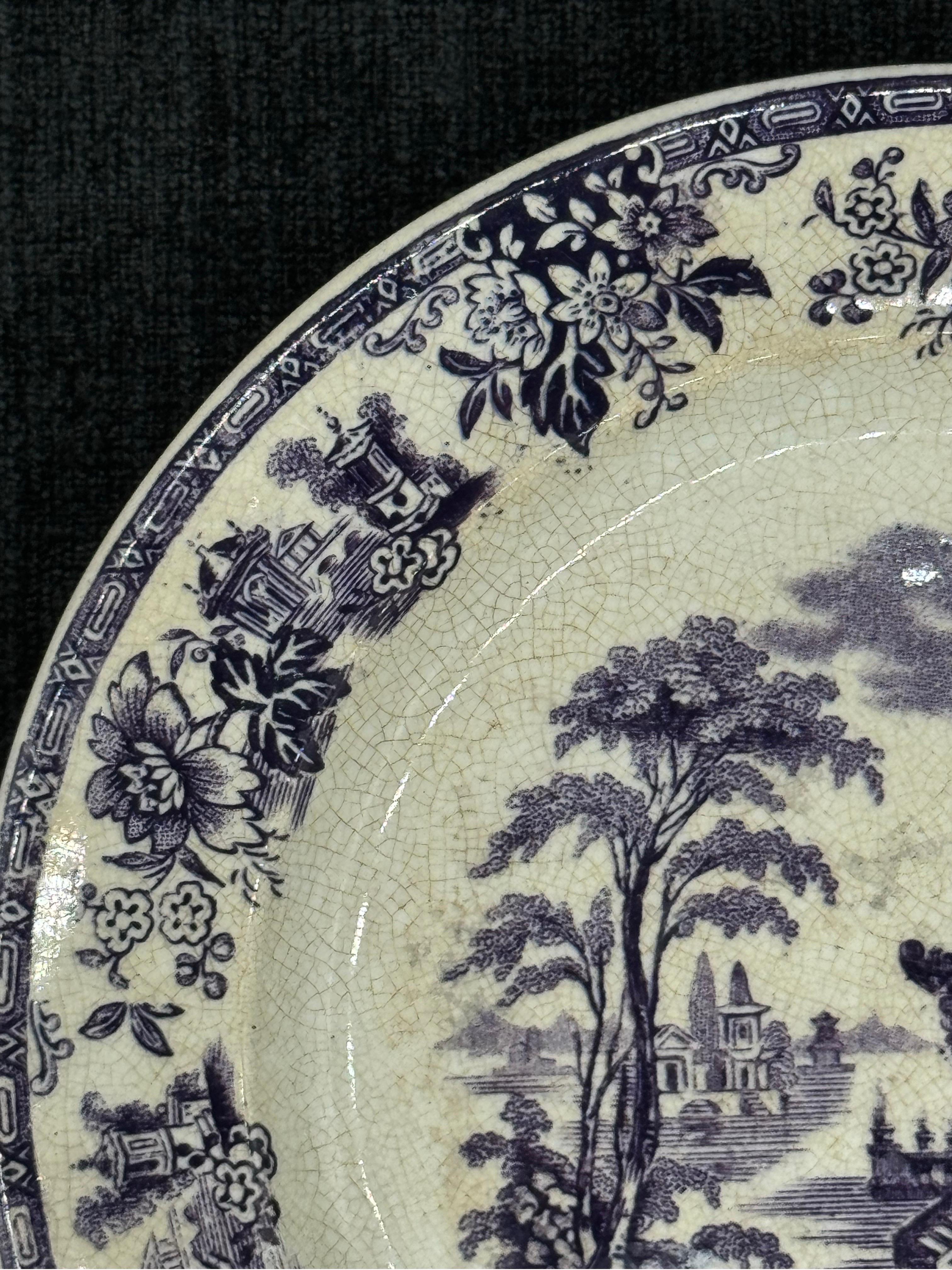 Victorien Assiette de service Mulberry 5,13 W & B Brownfield