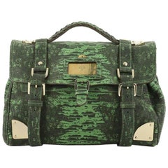 Mulberry Travel Day Bag Lizard Print Leather Medium