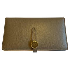 Mulberry Tree Long Wallet in Clay Cross Grain Leather, Original Box, Unused