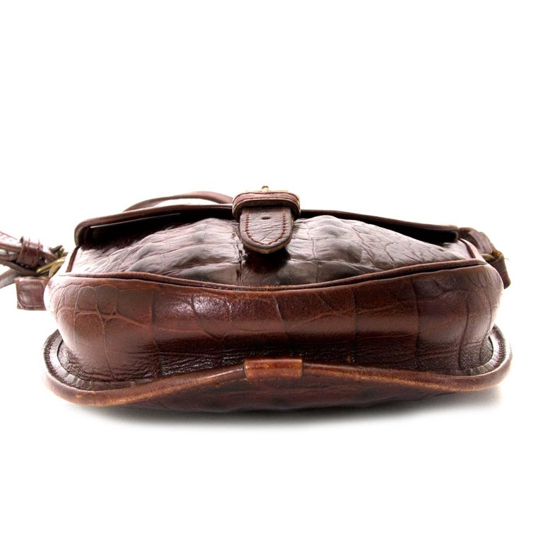 Mulberry Vintage Crocodile Embossed Crossbody Bag
