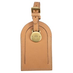 Mulberry Women
s Brown Leather Luggage Tag