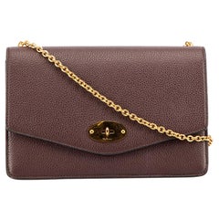 Borsa a tracolla Darley in pelle marrone da donna di Mulberry