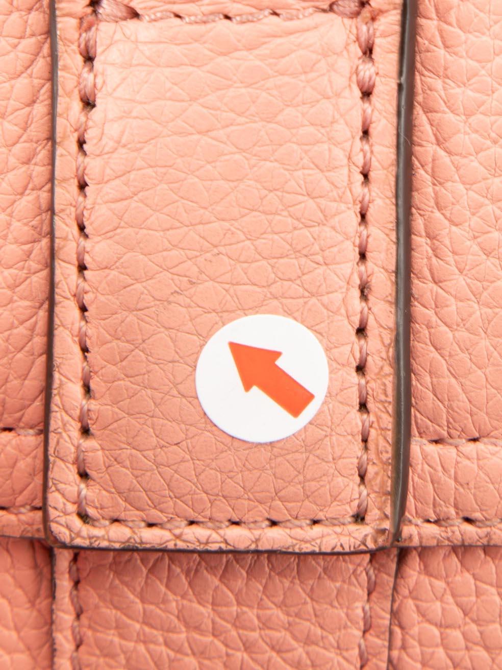 Mulberry Damen Handtasche aus rosa genarbtem Leder mit Bayswatermuster im Angebot 5