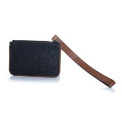 Mulberry x Acne studios, black brown wrist pouch