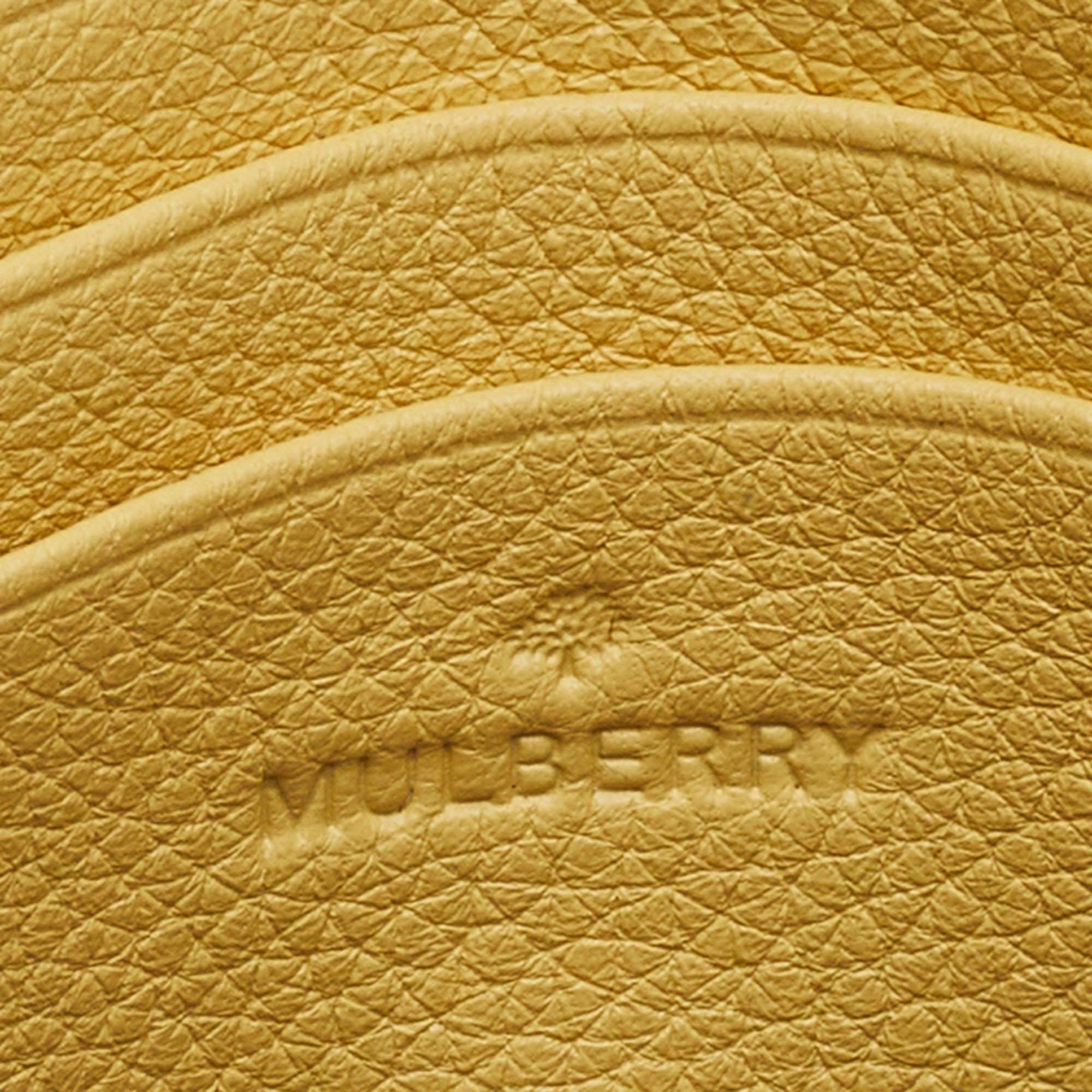 Mulberry Borsa a tracolla Mini Lily in pelle gialla 2