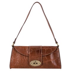 Mulberry Zinia Moc Croc Leather Handbag
