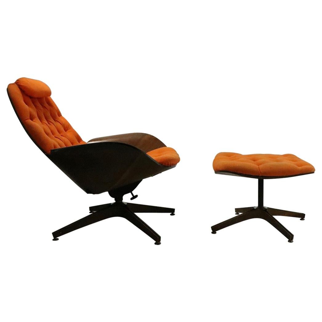 Mulhauser for Plycraft Mr. Chair and Ottoman