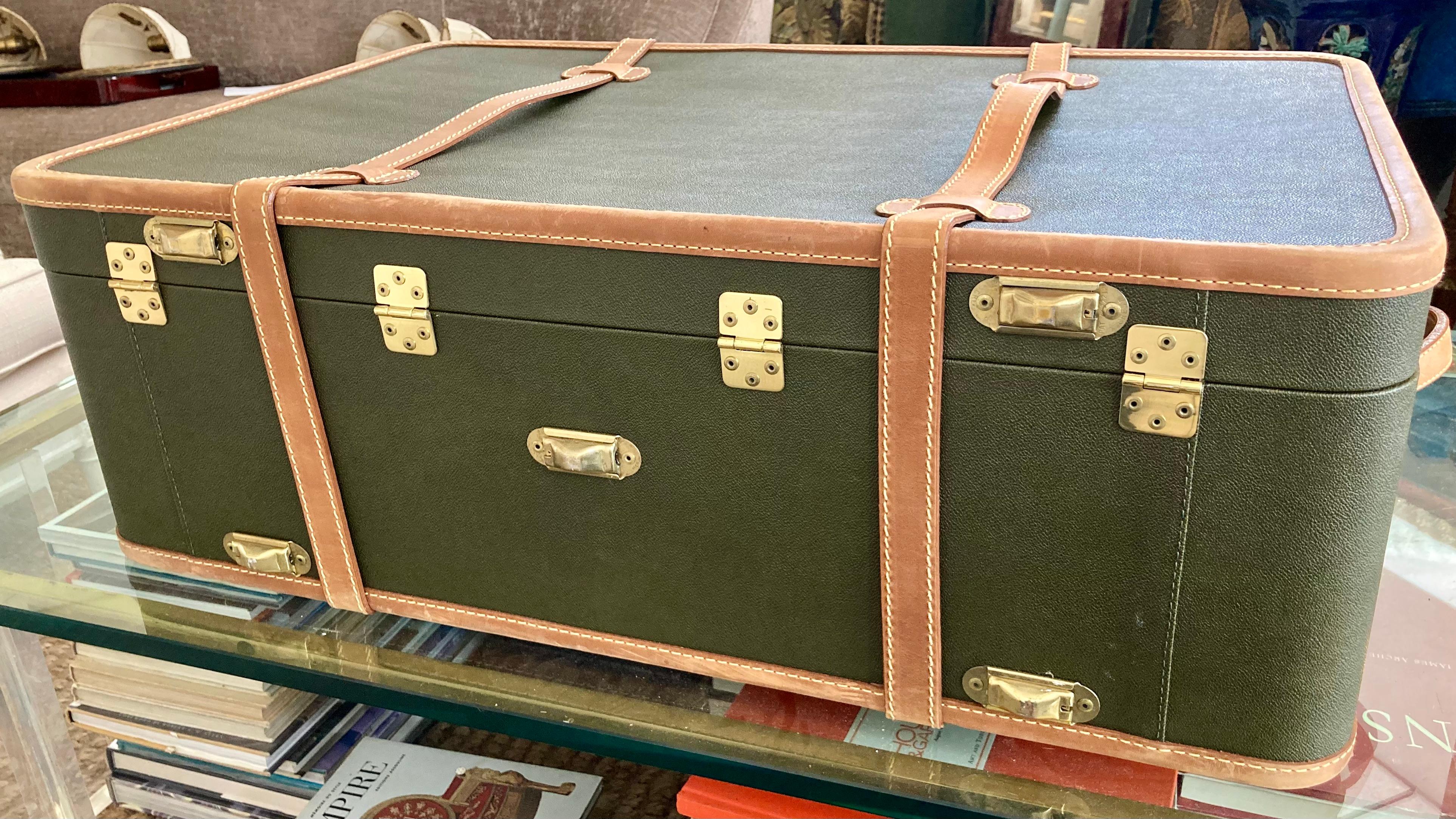 American Mulholland Brothers Travel Trunk With Casters For Sale