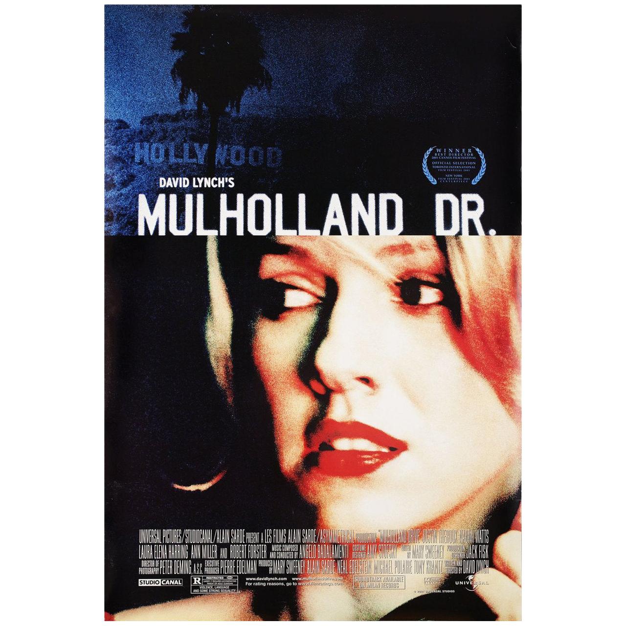 Mulholland Drive 2001 U.S. One Sheet Film Poster
