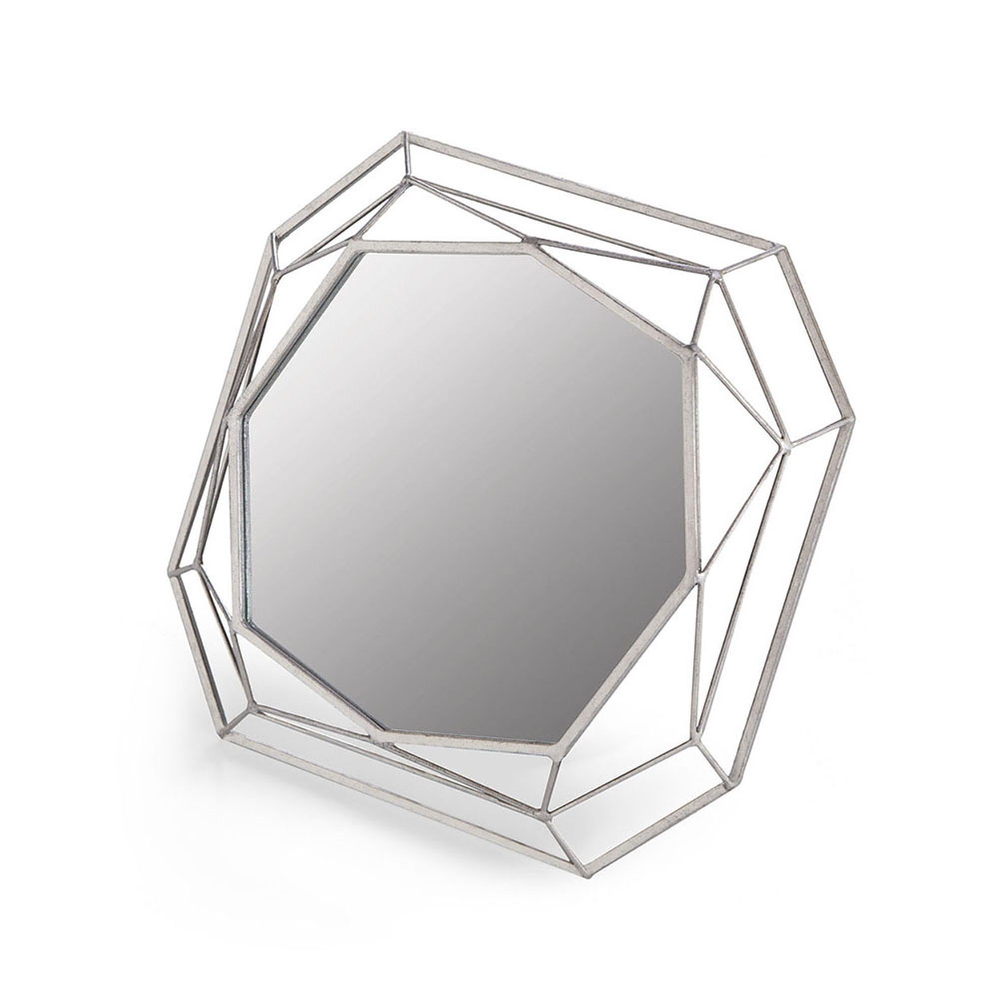 Modern Mulholland Mirror in Silver Leaf by Innova Luxuxy Group For Sale
