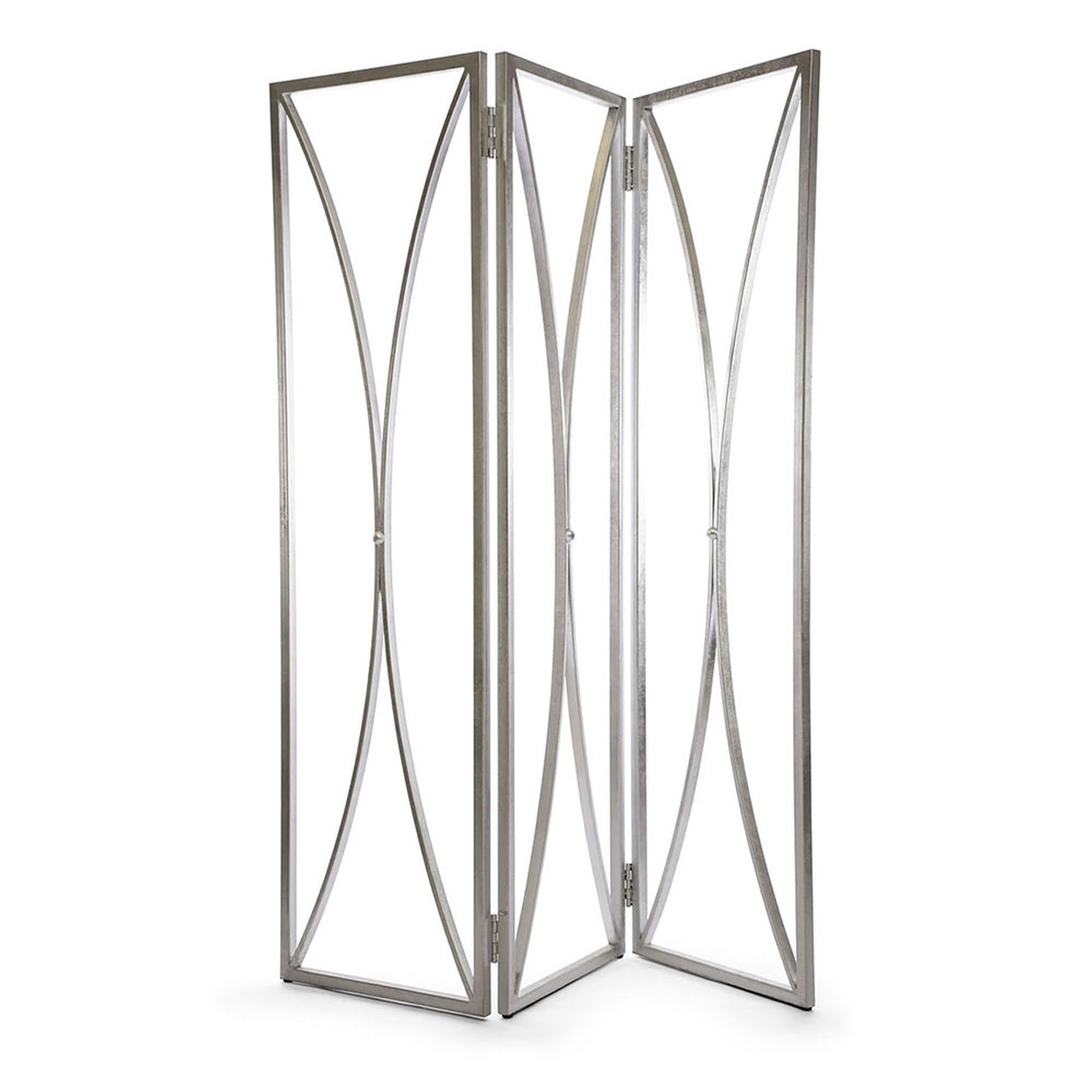 Modern Mulholland Room Screen in Antique Silver by Innova Luxuxy Group For Sale