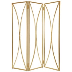 Mulholland Room Screen in Gold Leaf by Innova Luxuxy Group