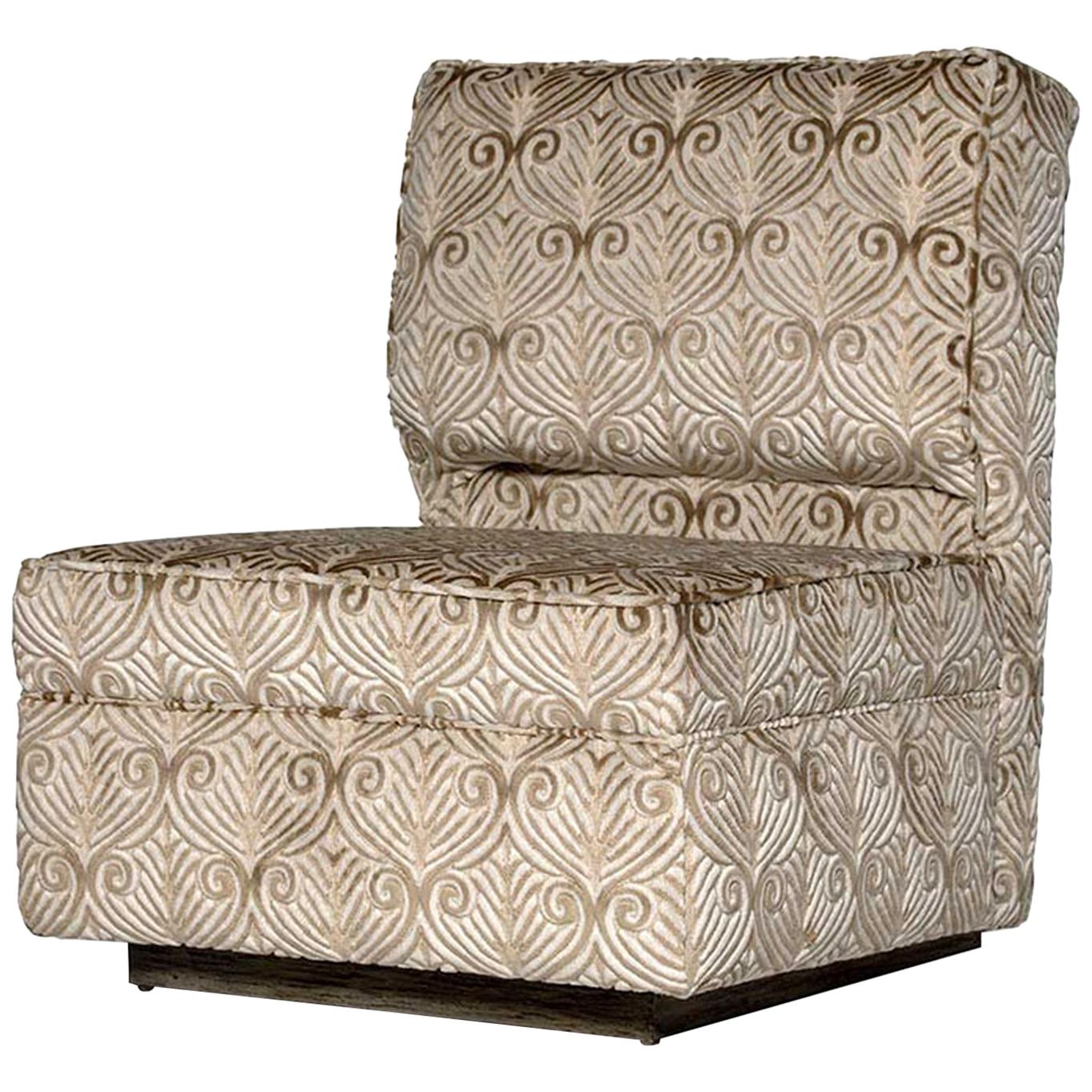 Mulholland Sessel ohne Armlehne aus Ebenholz und Gold von Innova Luxuxy Group im Angebot