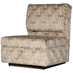 Mulholland Sessel ohne Armlehne aus Ebenholz und Gold von Innova Luxuxy Group