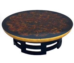 Muller & Barringer for Kittinger Coffee Table with Lacquer Top, Circa 1950