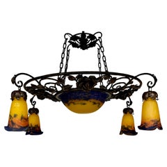 Lustre Art Nouveau/Art Déco Muller Brothers