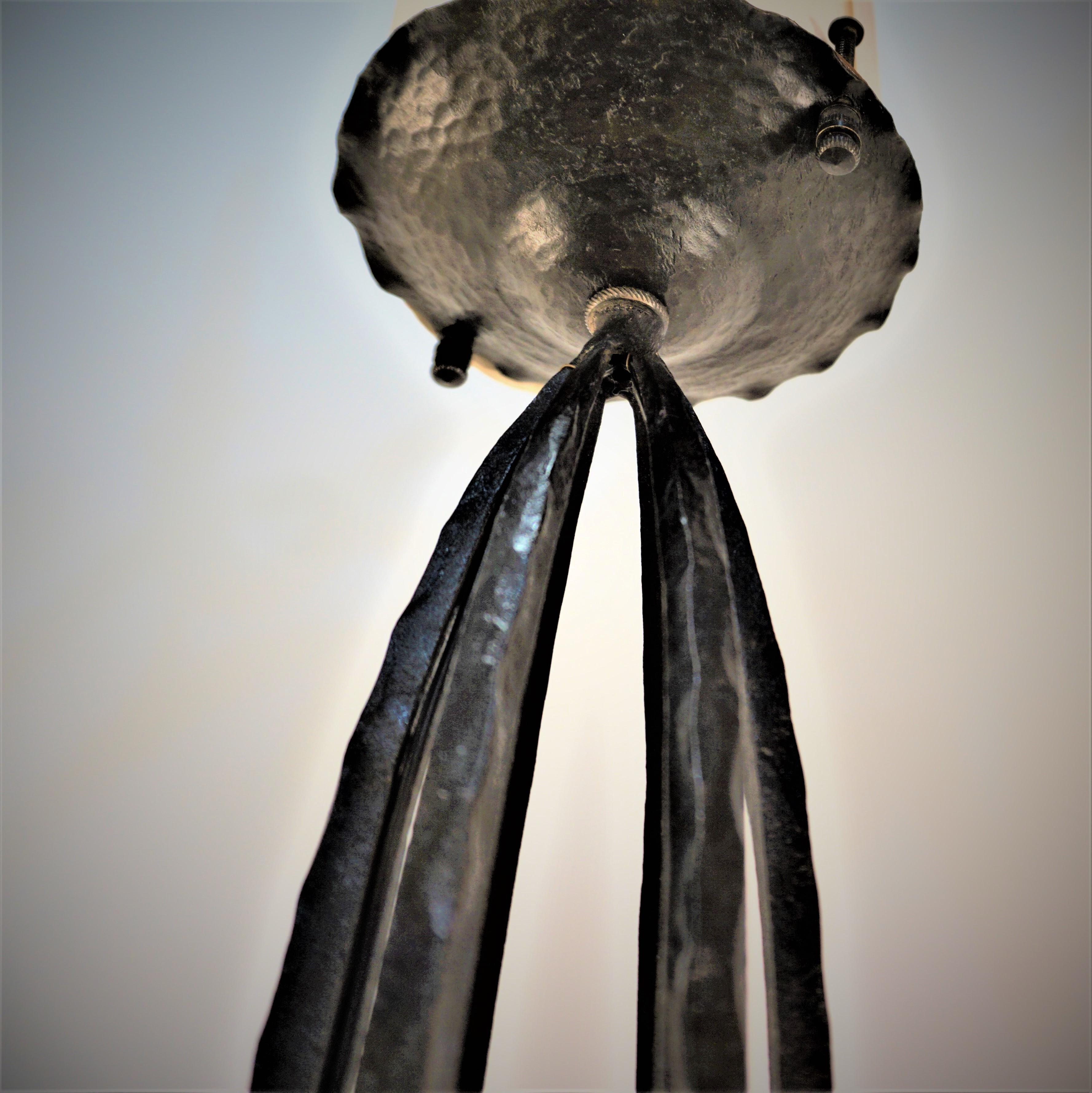 Muller Freres 1920's Art Deco Chandelier 4
