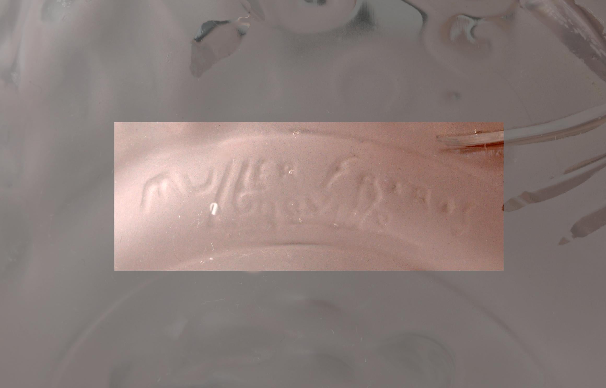 Muller Freres & Andre Kovacs Grande lampadario francese Art Déco rosa, 1920 in vendita 9