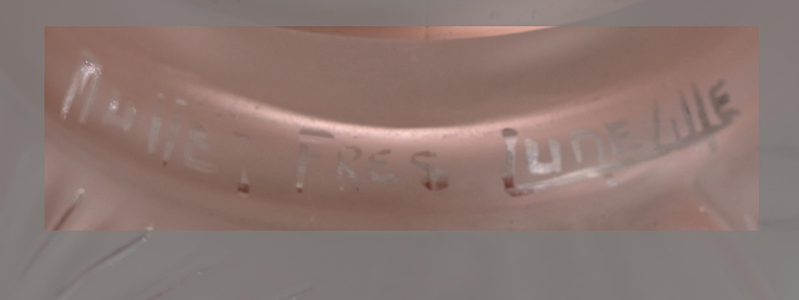 Muller Freres & Andre Kovacs Grande lampadario francese Art Déco rosa, 1920 in vendita 10