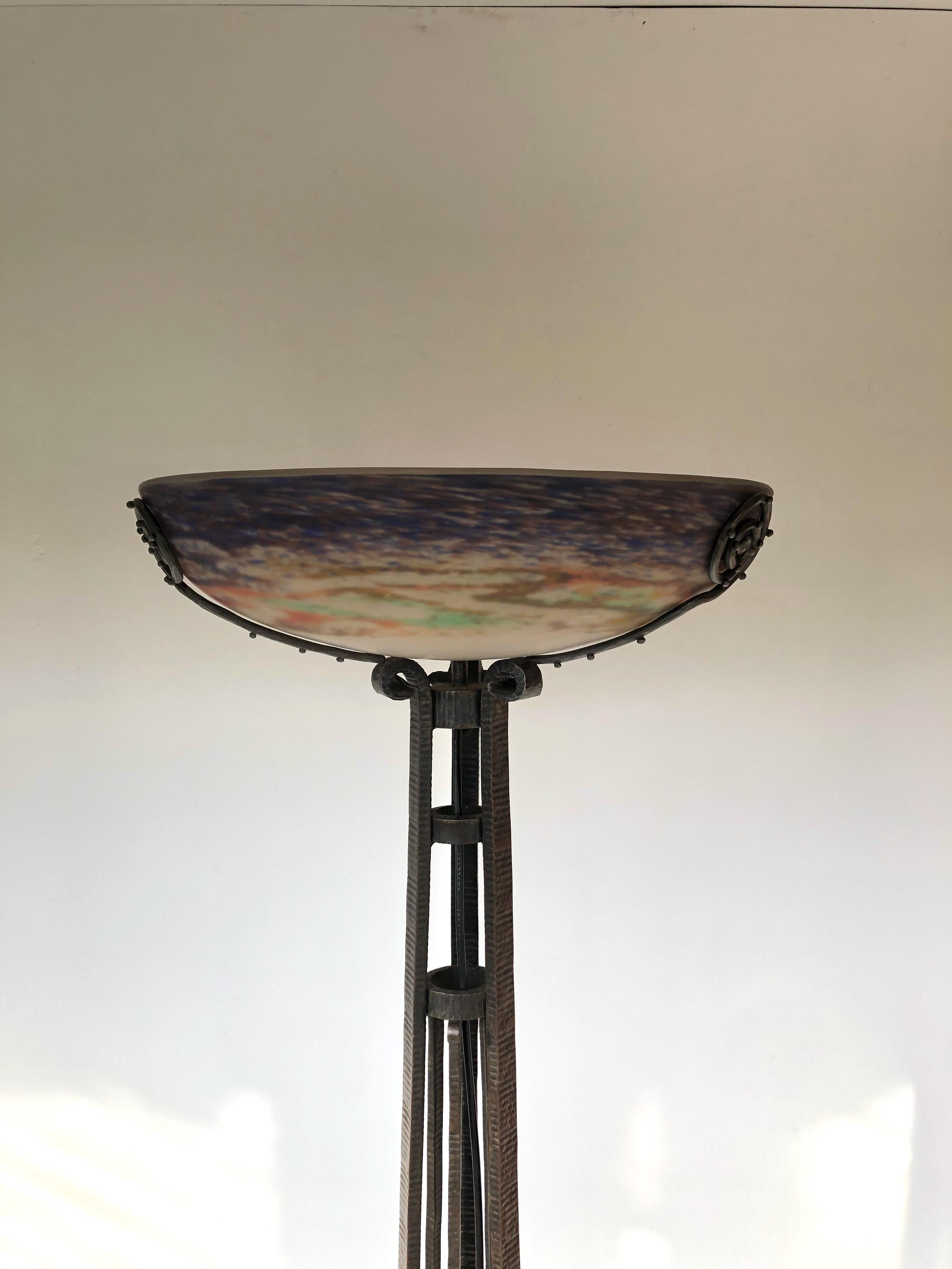 Muller Frères Lampadaire Art Déco en vente 6
