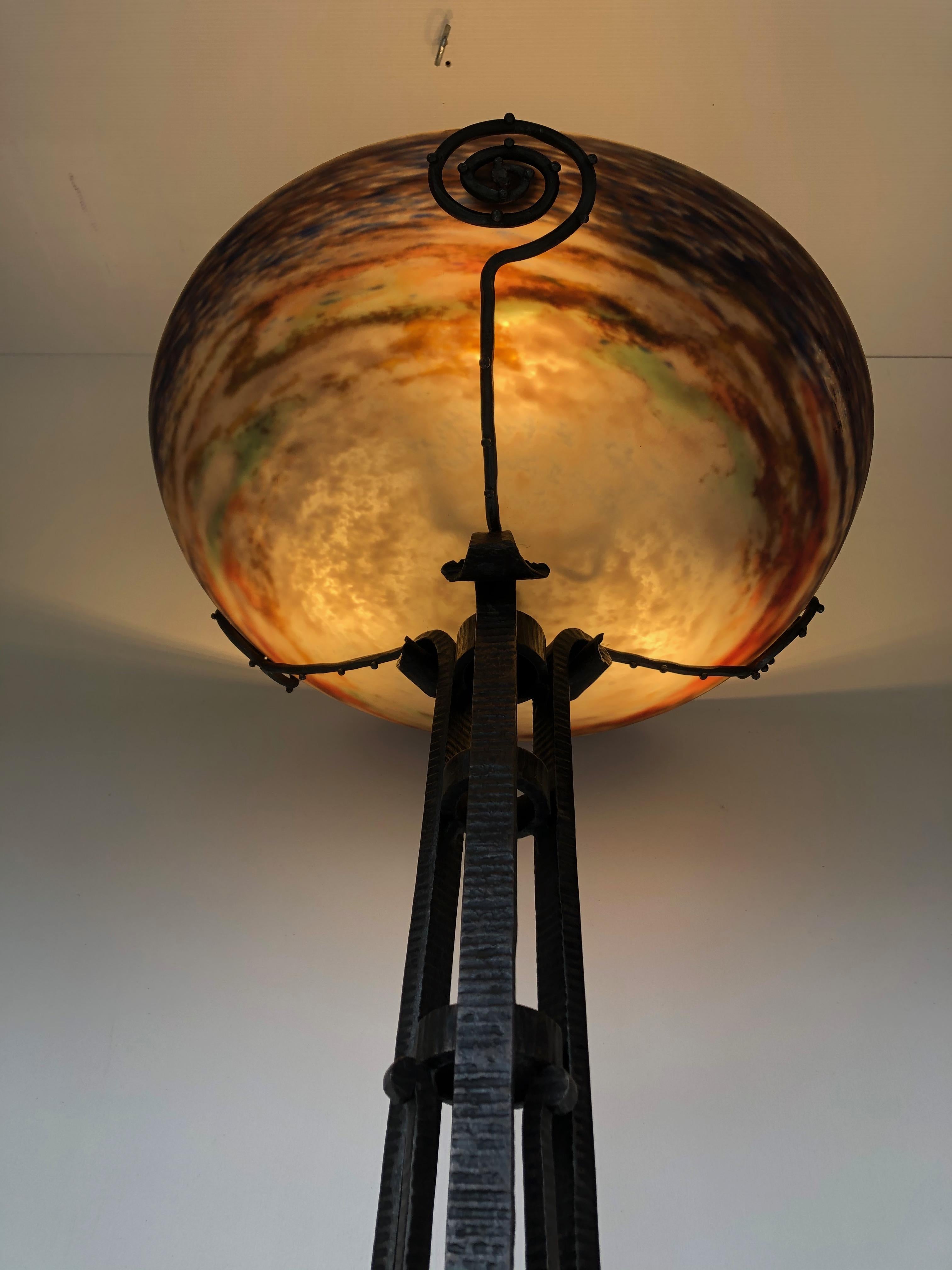 Art déco Muller Frères Lampadaire Art Déco en vente