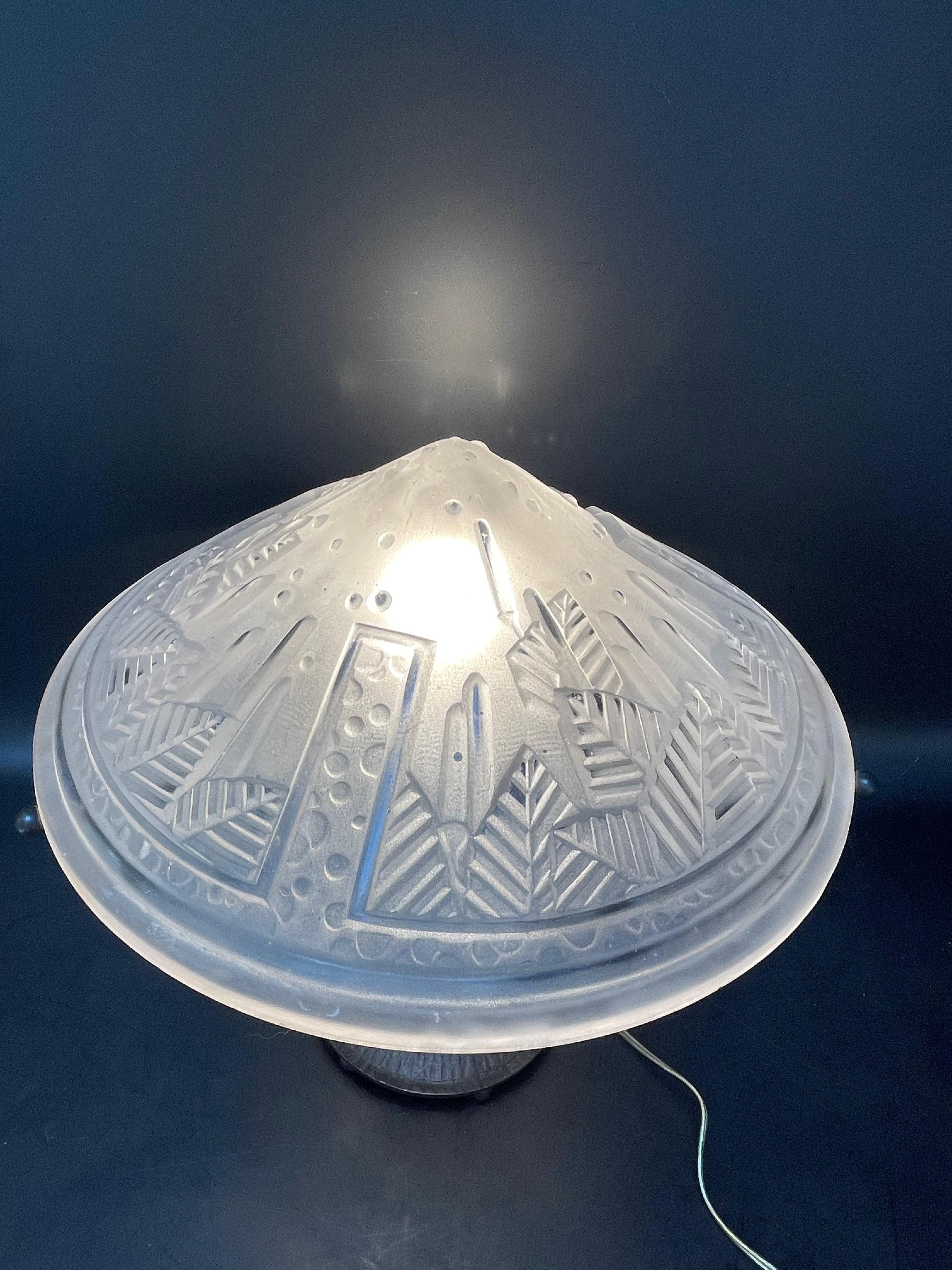 Muller Frères Art Deco Lamp 5