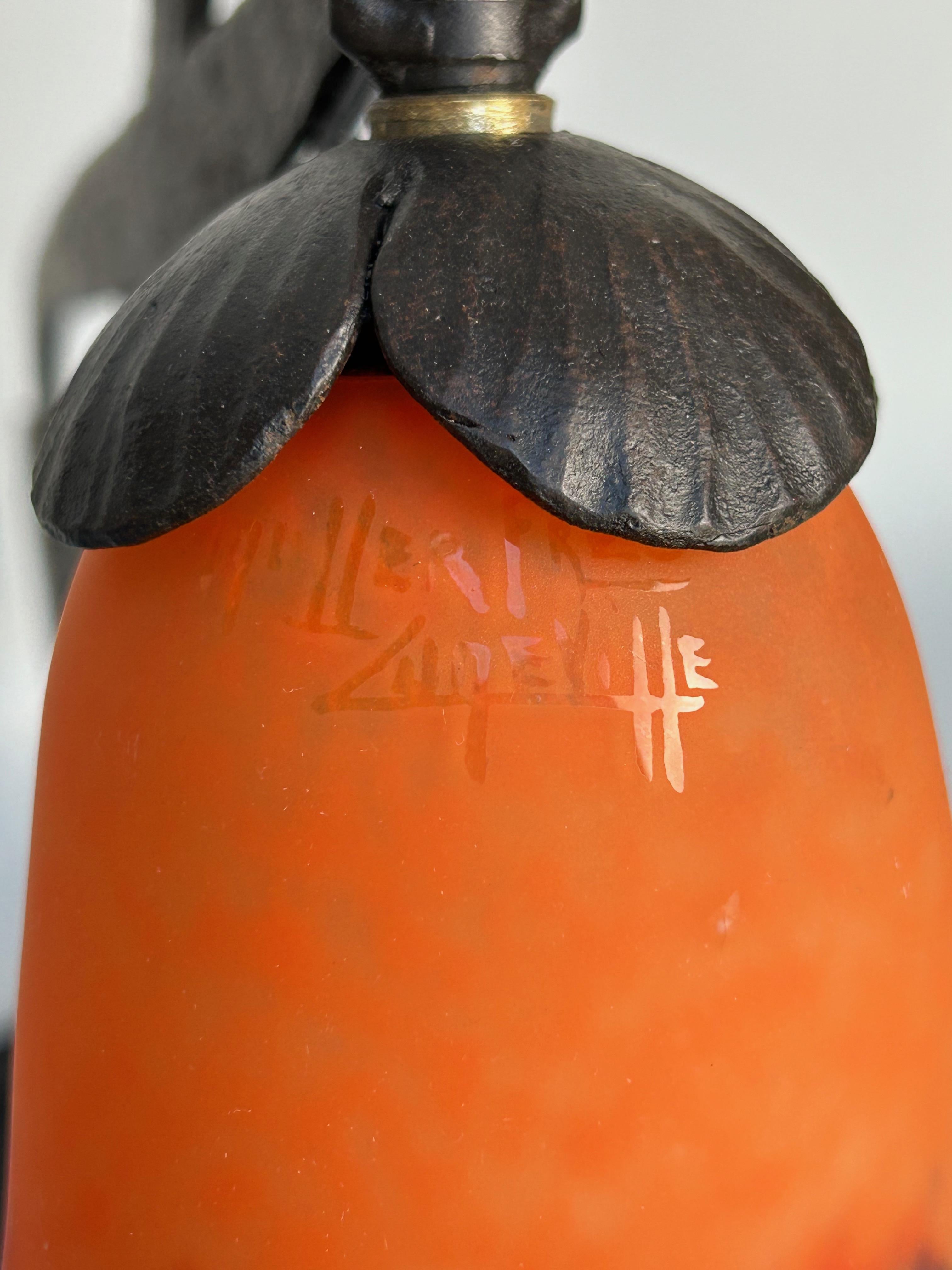 Lámpara Art Déco Muller Frères Francés en venta