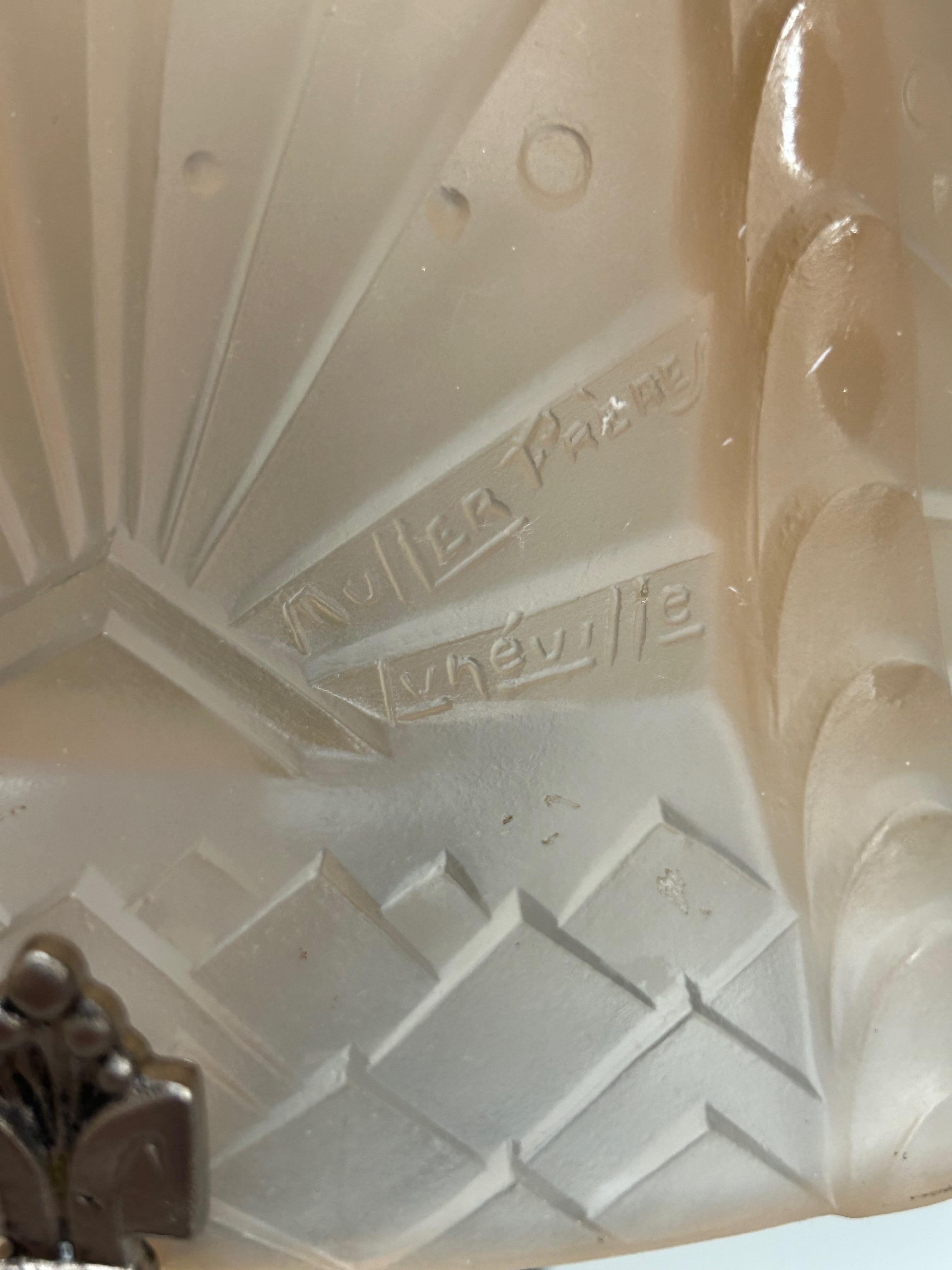 Lampe Art Déco Muller Frères Excellent état - En vente à NANTES, FR