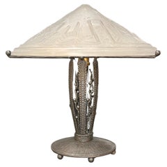 Muller Frères Art Deco Lampe