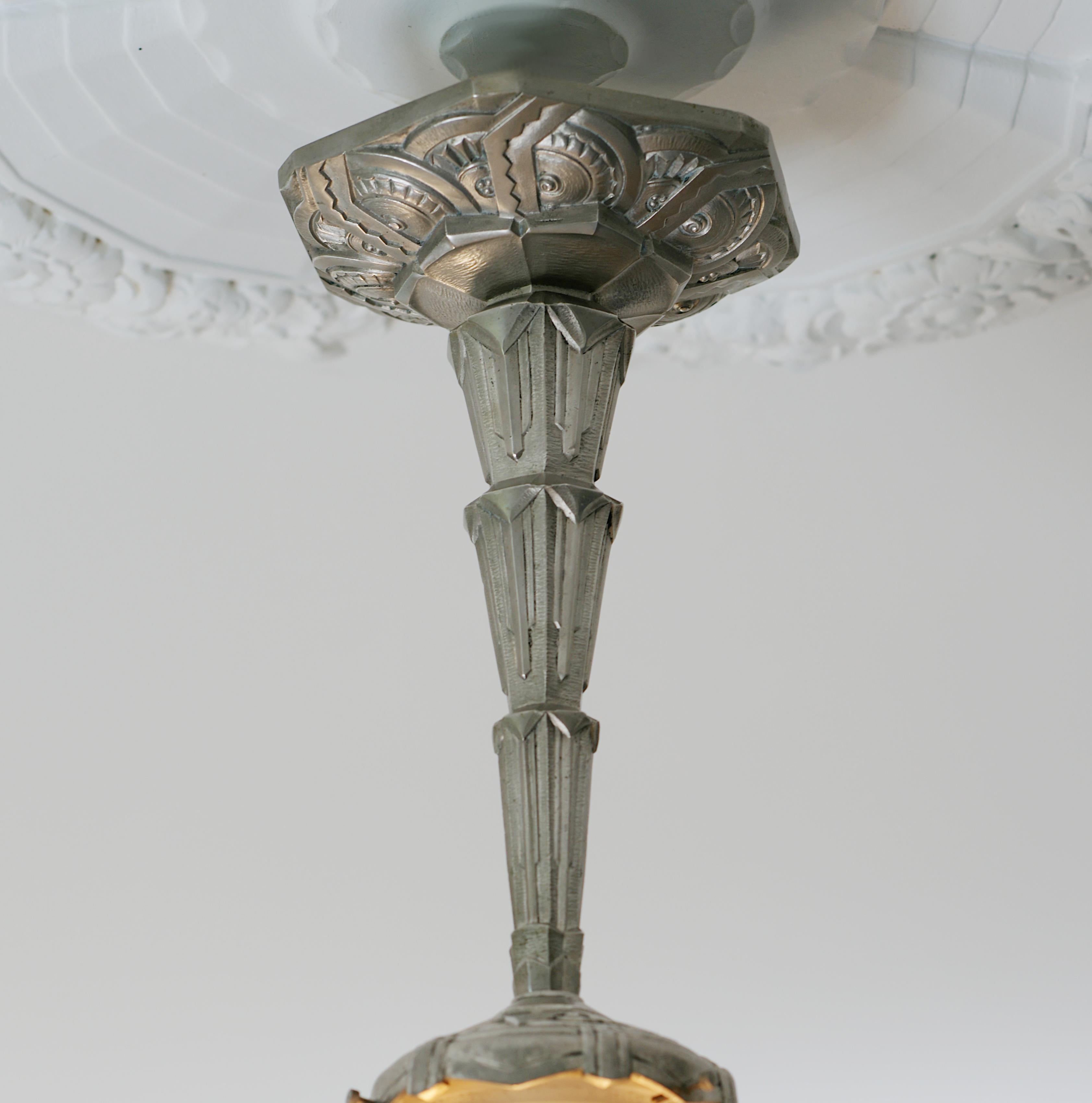 Lampadario a sospensione a forma di uccello MULLER FRERES, 1920 in vendita 3