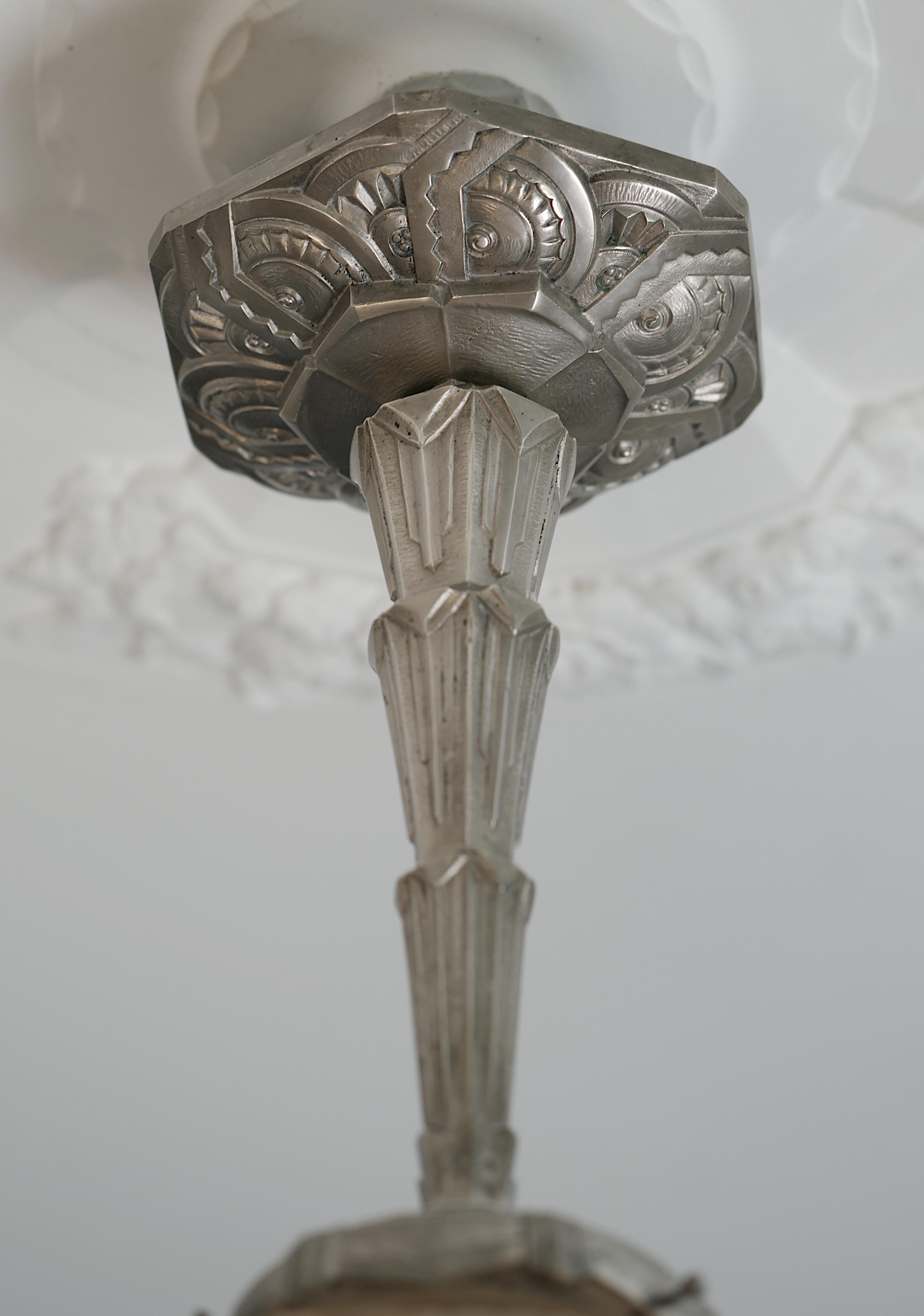 Lampadario a sospensione a forma di uccello MULLER FRERES, 1920 in vendita 2