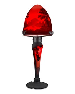 Muller Frères Cameo Glass Lamp