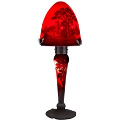 Muller Frères Cameo Glass Lamp