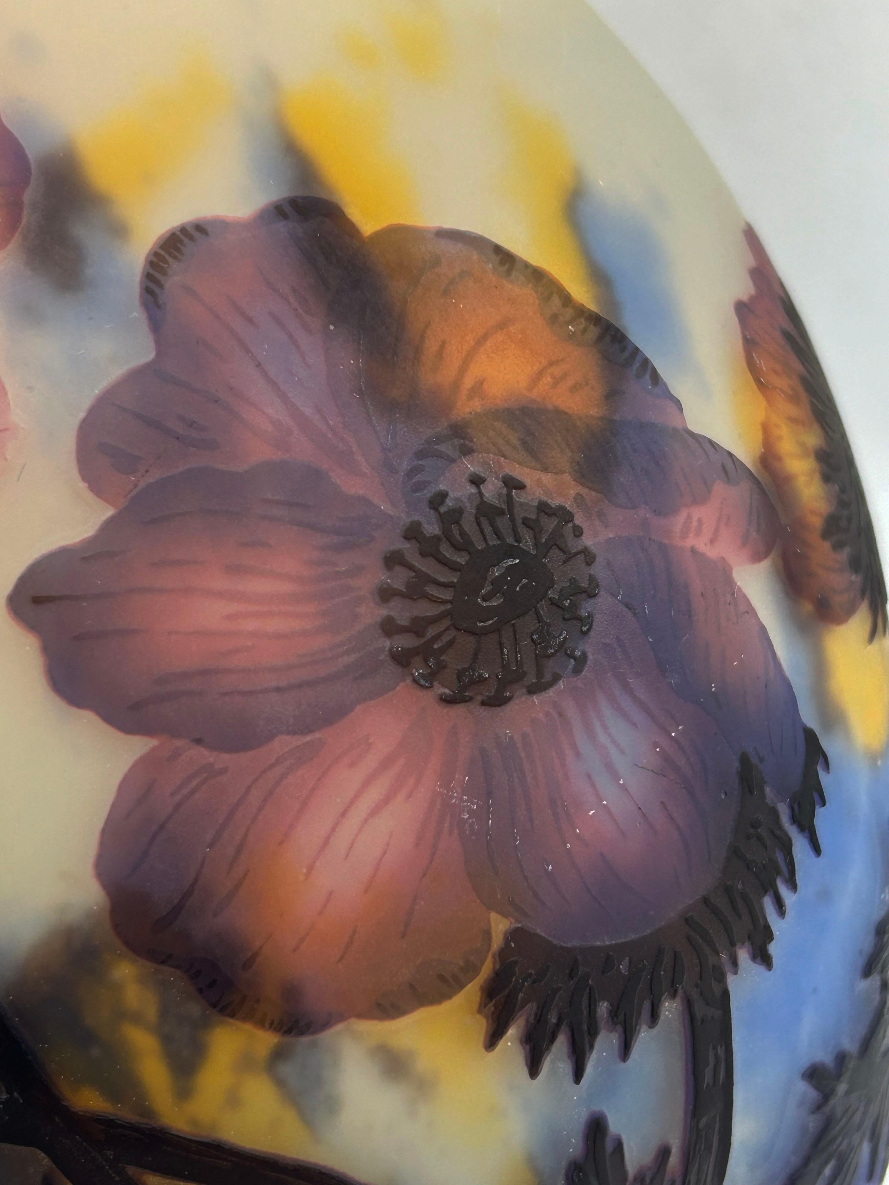 20ième siècle Iler Frères vase en camée circa 1910-1920 en vente