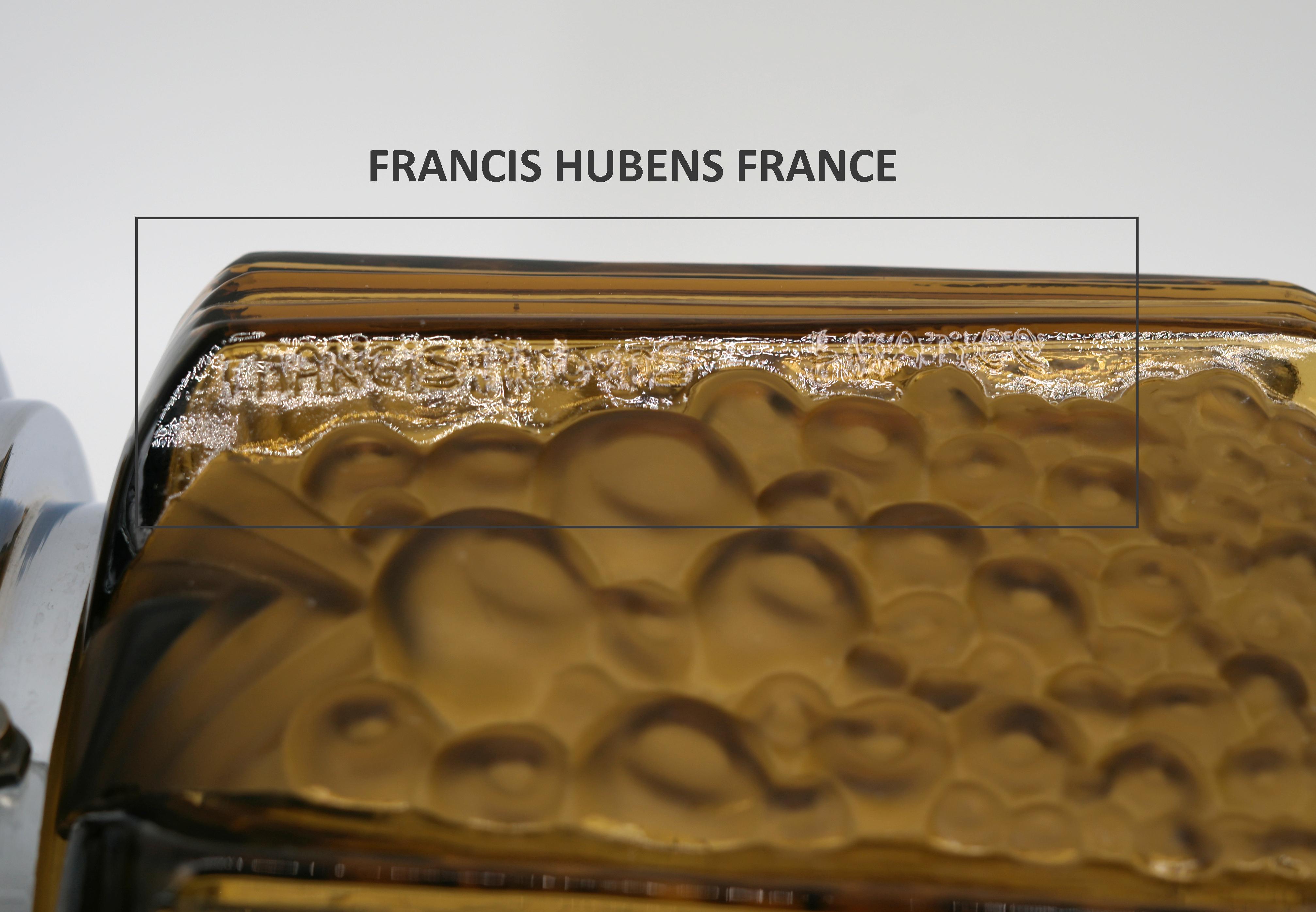 MULLER FRERES pour Francis HUBENS Boîte à boutons Art déco française, 1925 en vente 4