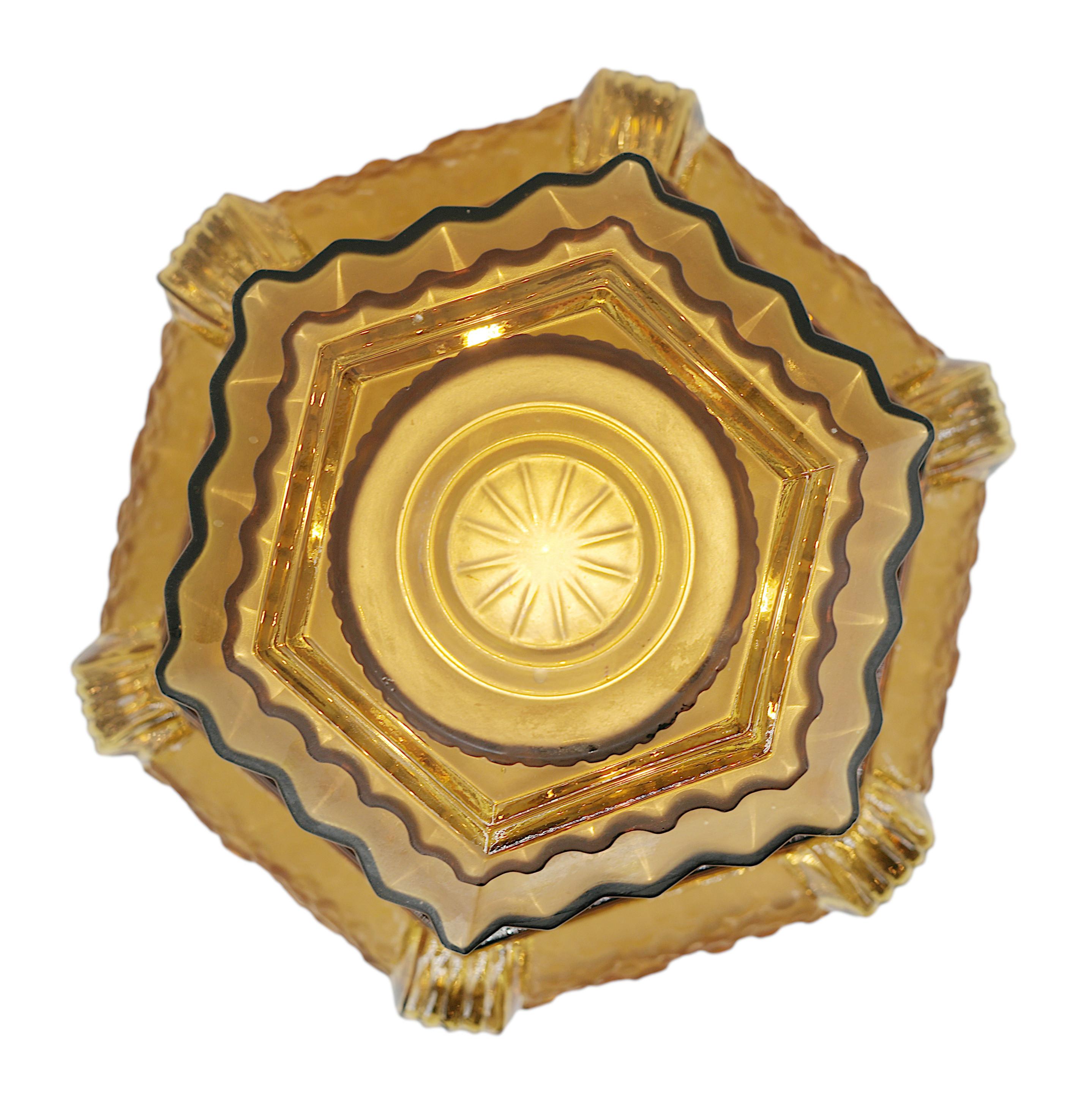 Muller Freres Art Deco Flush Mount, 1920 In Good Condition For Sale In Saint-Amans-des-Cots, FR