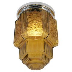 Muller Freres Art Deco Flush Mount, 1920