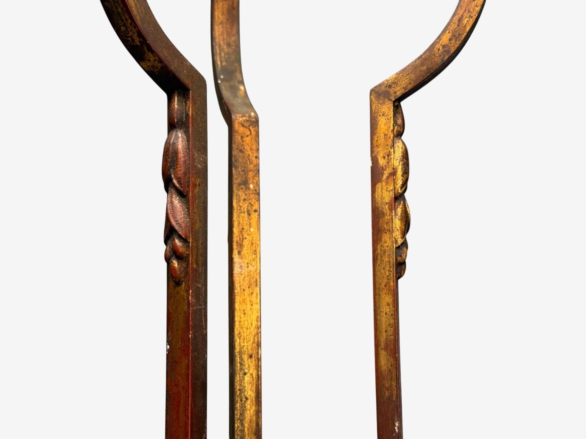 Muller Frères, Art Decó francés, Bronce, Cristal, Lámpara de araña, Francia, años 20 en venta 1