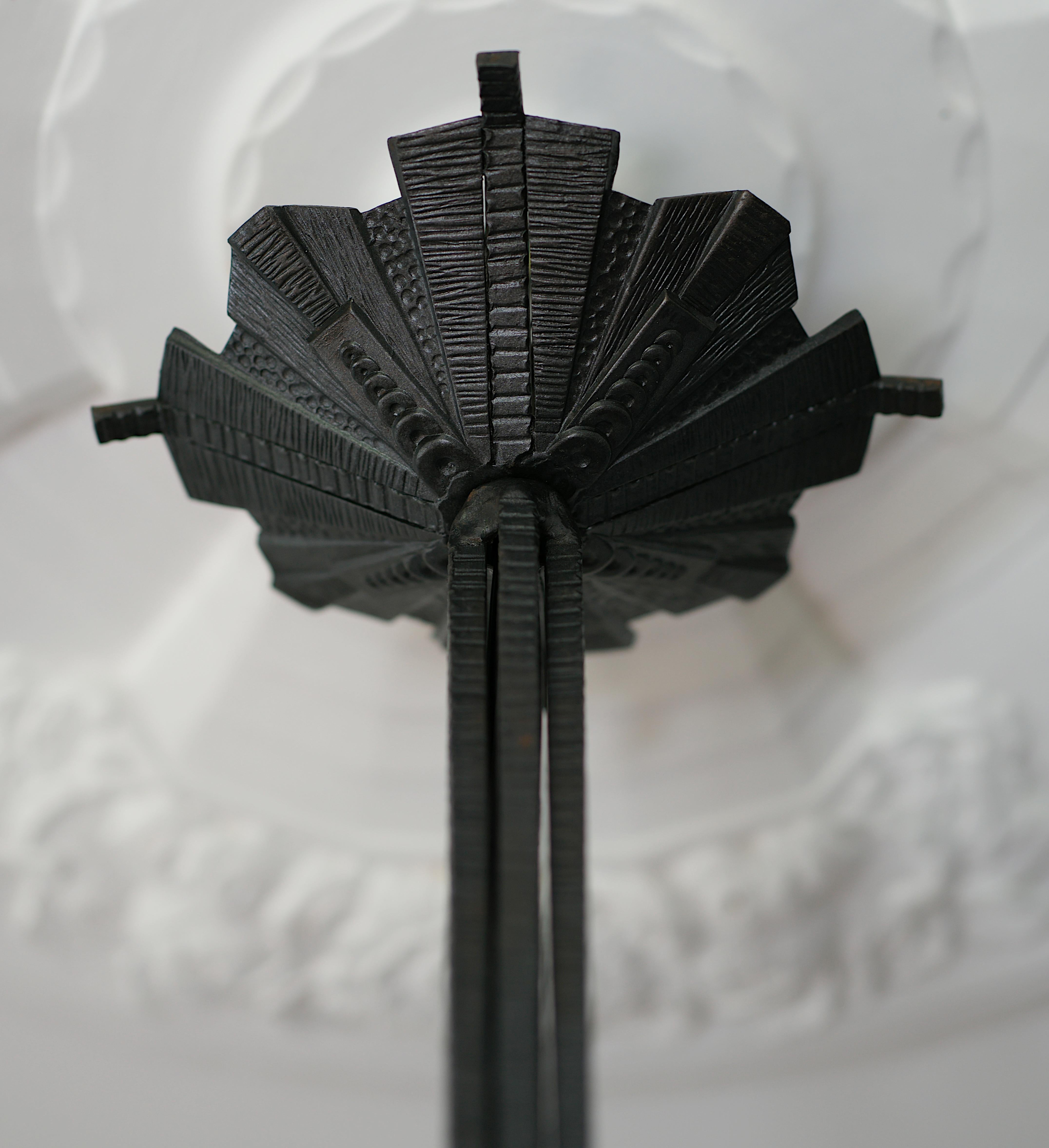 Muller Freres French Art Deco Chandelier, 1920 For Sale 9